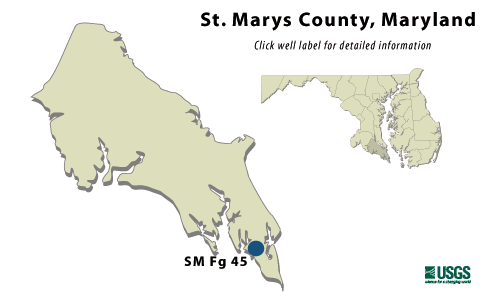 Map of Maryland and Delaware counties, name labeled, clickable imagemap